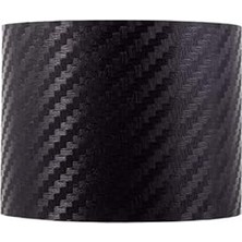 Nacario Siyah Karbon Kaplama Şerit Çıta Kaplama Folyosu (6 cm x 5 Metre)