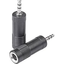 Nacario 3.5 mm Stereo Erkek/1 Di̇şi̇ 6.3 mm (6.3 Mm-3.5mm Çevi̇ri̇ci̇)