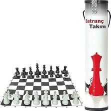 Nacario Ucuz Karton Rulo Pratik Kullanışlı Satranç Takımı