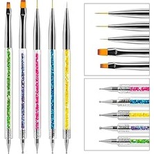 Nacario Fontenay Tırnak Süsleme Fırçası, Nail Fırça, Tırnak Desen Fırçası Seti NO:2181