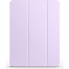 Nacario Zore Ipad 11 2024 Zore Cover Kalem Bölmeli Standlı 1-1 Kılıf Lila