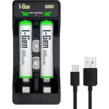 Nacario I-Gen Batteries G265 2’li AA/AAA/9V Pil Şarj Aleti + 2 Adet Aaa 650 Mah 1.2 V Ni-Mh Şarjlı Ince Kal