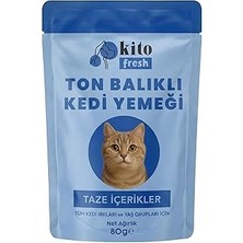 Nacario Kito Fresh Ton Balıklı YEMEĞI%100 Taze Içerikli Mama 80 G