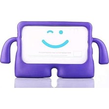 Nacario Ipad 7. Nesil 10.2 Kılıf Çocuklara Özel Silikon Case A2197 A2198 A2200 Mor