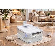 Nacario Gobypet Sensörlü Sessiz Su Sebili, Sensörlü Su Pınarı, Su Kabı, Otomatik Su Sebili,