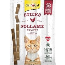 Nacario Gimcat Sticks Kümes Hayvanı Etli Tahılsız Ödül Çubukları, 4'lü (4 x 20 Gr)