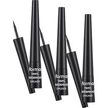 Nacario Suya Dayanıklı Parlak Dipliner Siyah Waterproof Dipliner 001 Black (3 Paketi)