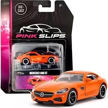Nacario Mercedes-Amg Gt 1/64 Ölçek Jada Pink Slips Metal Araba