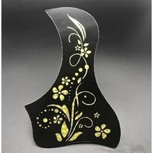 Nacario PG157G Pickguard Gitar Pena Koruyucu Bird Polite Sarı Çiçekli