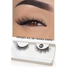 Nacario Ruby Face Doğal Görünümlü Gerçek Kıl Tam Boy Ipek Takma Kirpik (1 Çift) - Mink Eyelash No: N25-2