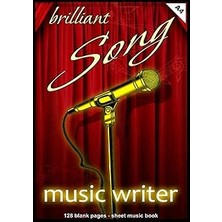 Nacario Independently Published Brilliant Song - Music Writer: Sheet Music Book, A4, 128 Blank Music Sheets