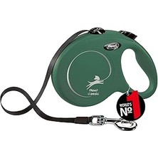 Nacario Flexi L Kayış 5 M Zeytin Yeşili, Rulo Tasma 50 Kg'a Kadar Köpekler Için