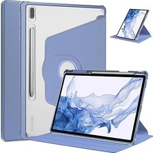 Nacario Galaxy Tab S7 Fe Lte T737 T736 T733 T730 Kılıf Termik Kalem Bölmeli Dönebilen St