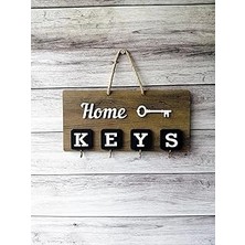 Nacario Keys El Yapımı Ahşap Anahtar Askısı, Elbise Askısı, Askılık Pano Anahtarlık