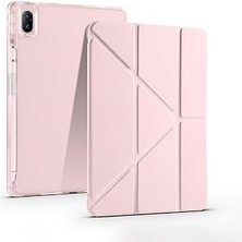 Nacario Zore Matepad Se 11 Kılıf Zore Tri Folding Kalem Bölmeli Standlı Kılıf Gold