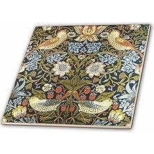Nacario 3drose William Morris Erdbeerdieb Muster – Keramik Fliesen, 6 (Ct 219390 2)