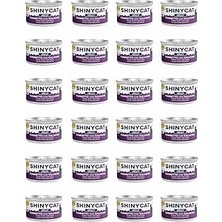 Nacario Gimcat Shinycat Jelly (Jöle Içinde) Somon Balıklı Ton Balıklı Konservesi 70GR x 24 Adet