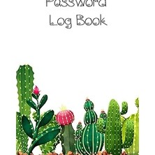 Nacario Password Log Book: Internet Password Logbook Large Print With Tabs | Cactus And White Background Co
