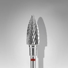 Nacario Staleks Manikür Çıkarma Çelik Törpü Ucu Kırmızı Kozalak FT110R060-14