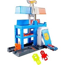 Nacario Oyuncak Araba Parça Seti, Şehir Şehir Merkezi Polis Kulesi Playset 1:64 Ölçekli Döküm