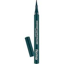 Nacario Midnight Matte Yüksek Pigmentli & Mat Bitişli Likit Göz Kalemi
