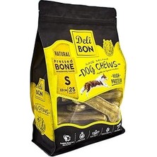 Nacario Doggie Deri Pres Kemik, S Boy, Naturel, 12CM x 25ADET