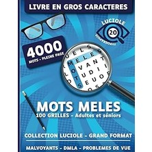 Nacario Independently Published Livre Gros Caractères - Mots Mêlés Adultes Et Séniors - 4000 Mots - Malv