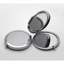 Nacario Metal Gri Cep Aynası 12 Adet