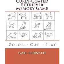 Nacario Curly-Coated Retriever Memory Game: Color - Cut - Play