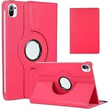 Nacario Zore Mi Pad 5 Dönebilen Standlı Kılıf, Pembe Koyu