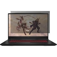 Nacario Engo Msi GF66 15.6 Inç Hayalet Ekran Koruyucu Şeffaf 16:9 Privacy Gizlilik Önleyi