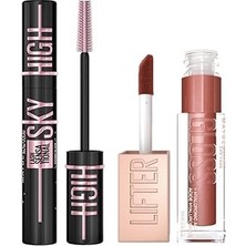 Nacario New York Lash Sensational Sky High Cosmic Black Maskara + Lifter Gloss Nemlendirici Duda