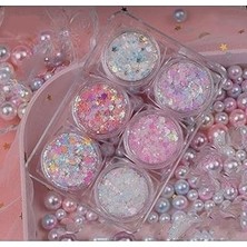 Nacario Simli Jel Far Glitter Far 6li Set Parlak Glitter, 9363936992468