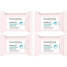 Nacario Diadermine Hydralist Makyaj Temizleme Mendili, 25'li x 4 Paket, 100 Yaprak