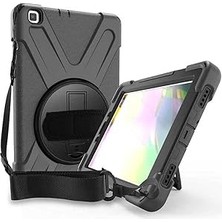 Nacario Zore Galaxy Tab S6 Lite P610 Kılıf Defender Tablet Silikon Siyah