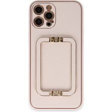 Aslanoğlu Store Apple Iphone 12 Pro Kılıf Coco Elit Kapak - Pudra