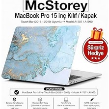Nacario Mcstorey Macbook 15 Mermer Desenli Kılıf A1707 A1990 Uyumlu Baskılı Sert Kılıf Ince Hafif Koruy