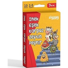 Nacario Inek Eşek Karpuz Zeytin Peynir, Eğlenceli Refleks Kart Oyunu, 2-5 Kişilik