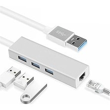 Nacario Daytona FC06 3 Bağlantı Noktalı Usb3.0 To 3usb3.0 10/100 Mbps Ethernet Kablolu Çevirici