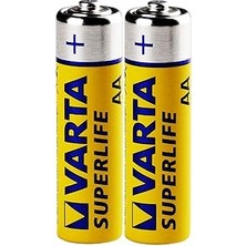 Nacario Kalem Pil Kalın Kalem Pil R6KG Aa Pil 1.5 V 2'li Paket