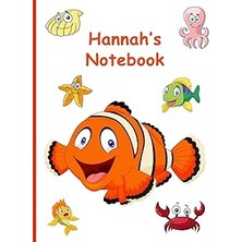 Nacario Hannah's Notebook: 7.44" x 9.69", 160 Wide-Ruled Pages