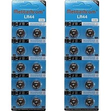 Nacario LR44 AG13 A76 357A SR44SW 1.5 Volt Alkalin Oyuncak Pili 20'li Tek Kullanımlık