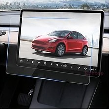 Nacario Tesla Model Y 15 Inç 2023 2024 Multimedya Auido Ekran Koruyucu Cam Film Çizilmez Araç Sc