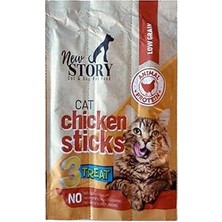Nacario New Story Tavuk Etli Stick Ödül Maması, 5 Gram x 3 Adet, 3'lü Paket