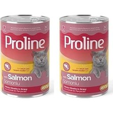 Nacario Proline Somon Etli Sos Içinde Gravy Yetişkin Konservesi 400 gr 2li Paket