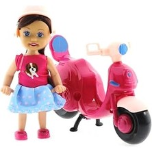 Nacario Cute Doll Mini Bebek Mor Vespa
