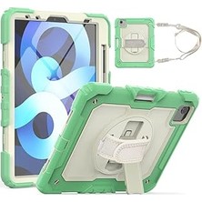 Nacario Ipad 11 2. Nesil 2020 Kılıf Renkli Strap Zırh Case A2228 A2068 A2230 A2231 Yeş