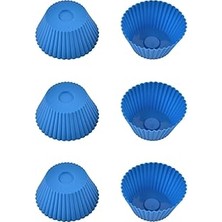 Nacario Silikon Mini Brownie Muffin Kalıbı, 7x3 Cm, Cupcake Kalıbı, Bpa Içermez, 6 Adet
