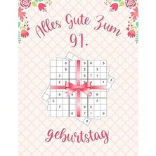 Nacario Alles Gute Zum 91. Geburtstag: Geburtstagsgeschenk Für Frauen 91 Jahre, Sudoku Buch Geschenk Für Fr