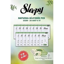 Nacario Sleepy Uzun Hijyenik Ped 20 Adet 17 AL15 Öde 50 Li Doğal Islak Mendil